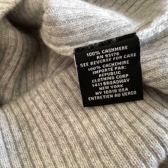 House of Harlow 1960 Heather Gray 100% Cashmere Short Sleeve Luxury Top Sweater - Picture 6 of 10